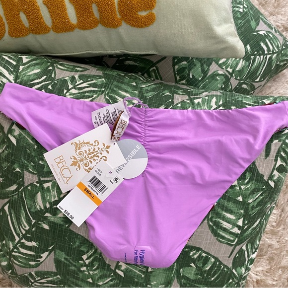 Becca NWT Reversible Bikini Bottoms SMALL - Picture 3 of 8